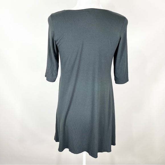 Eileen Fisher Gray Tunic Top Size XS - Picture 2 of 7